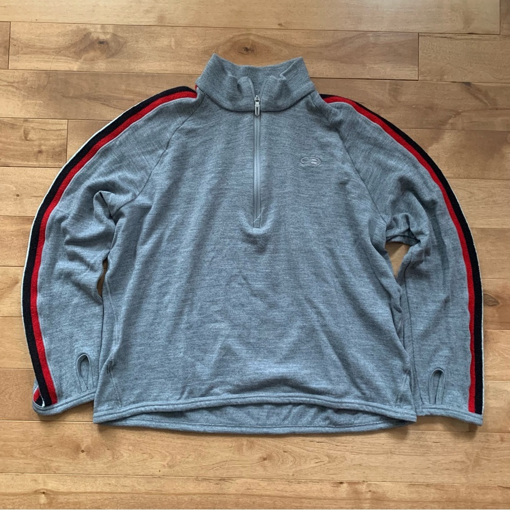 Icebreaker Men’s Coronet Zip Neck Sweater Grey Size Large - Picture 4 of 9